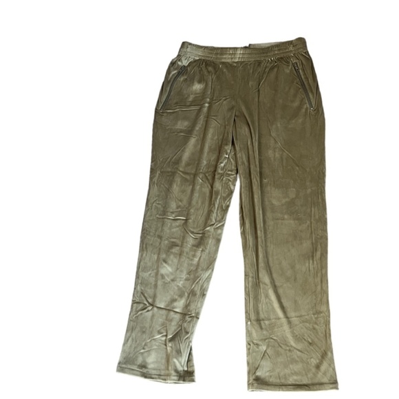 SKIMS Large Velour Track Pants Gold Womens NWT - Picture 4 of 7